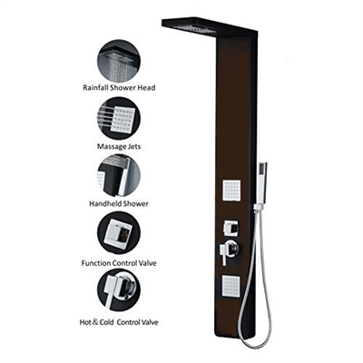 Belem Dark Oil Rubbed Bronze Shower panel